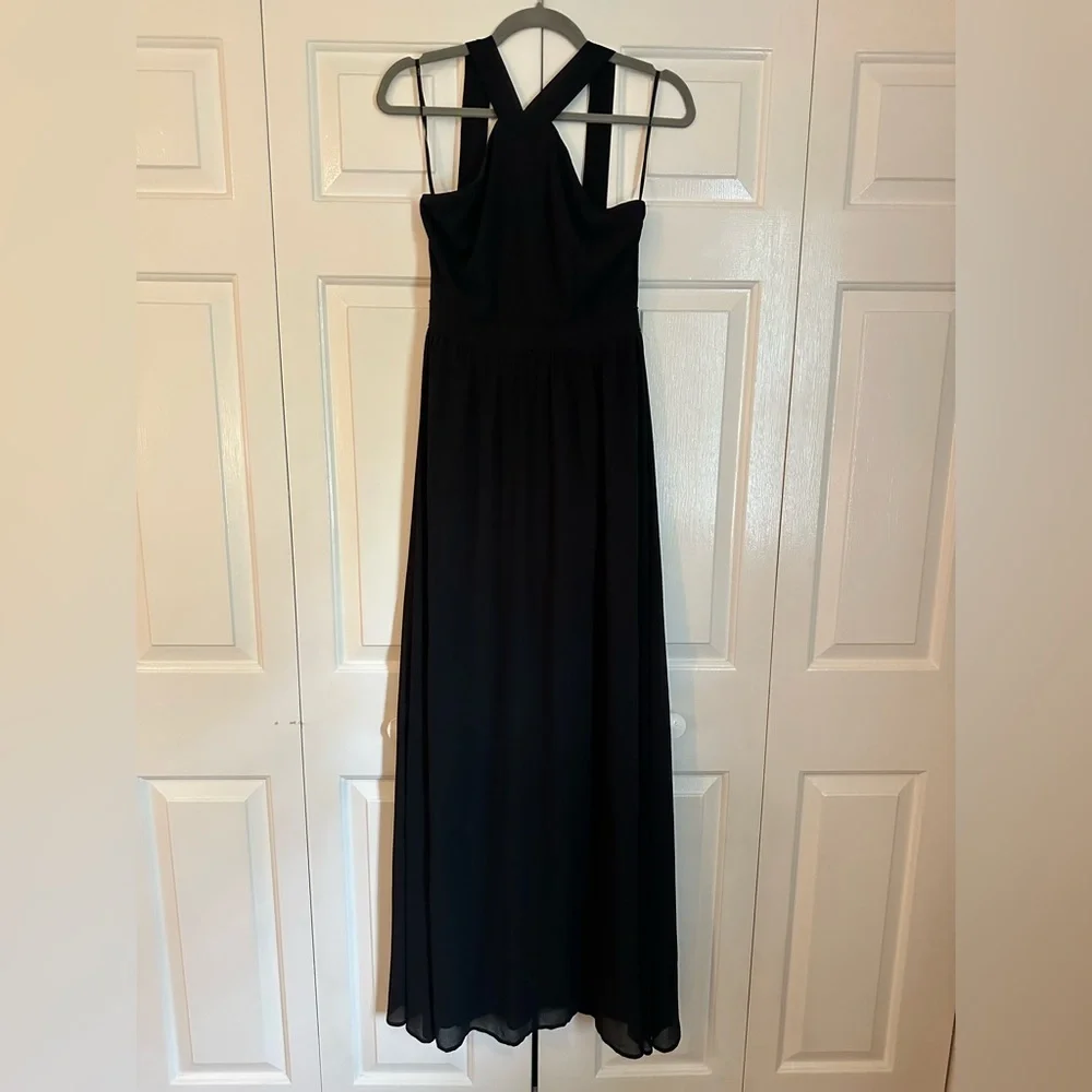 WORN ONCE LULUS AIR OF ROMANCE BLACK MAXI DRESS - Size Medium SKU:559 - Picture 5 of 9